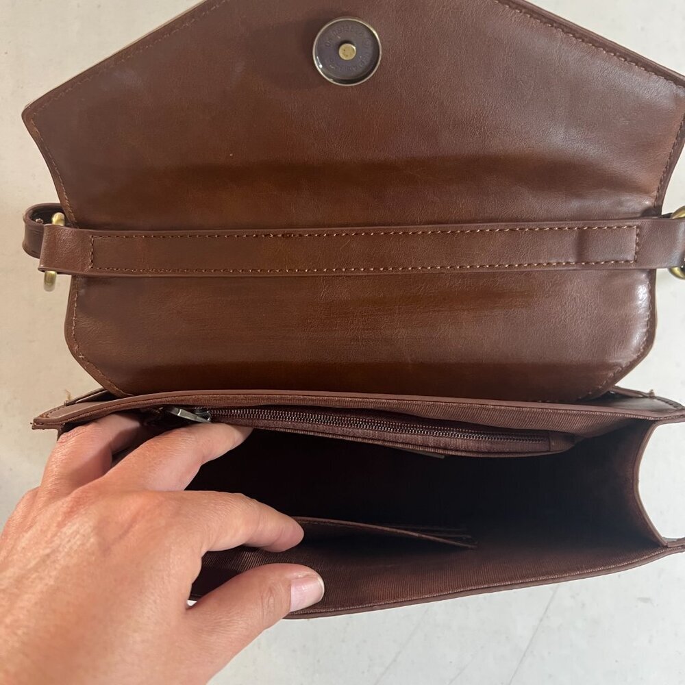 Antik Kraft - Vintage handbag - Brown - Small - Crossbody - Picture 12 of 13